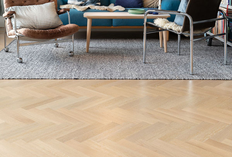 Rendered Misty White Herringbone - 1
