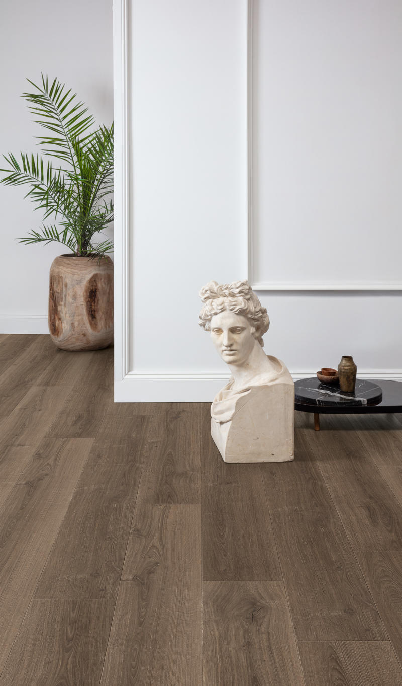 Rendered Brushed Oak Brown - 1